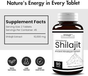 Pure Himalayan Shilajeet Tablets 1000mg